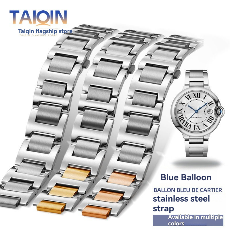 Cartier Watch Ballon Bleu - Interface convexa dedicada, pulseira de aço