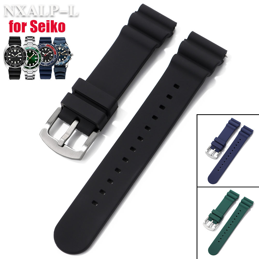 Seiko Watch Prospex - Pulseira de relógio de silicone de