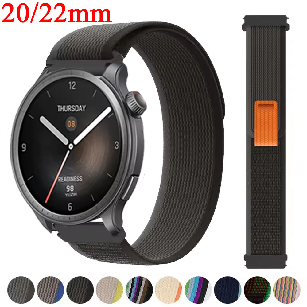 Sport Loop Velcro - Pulseira trilha loop 20/22mm para amazfit