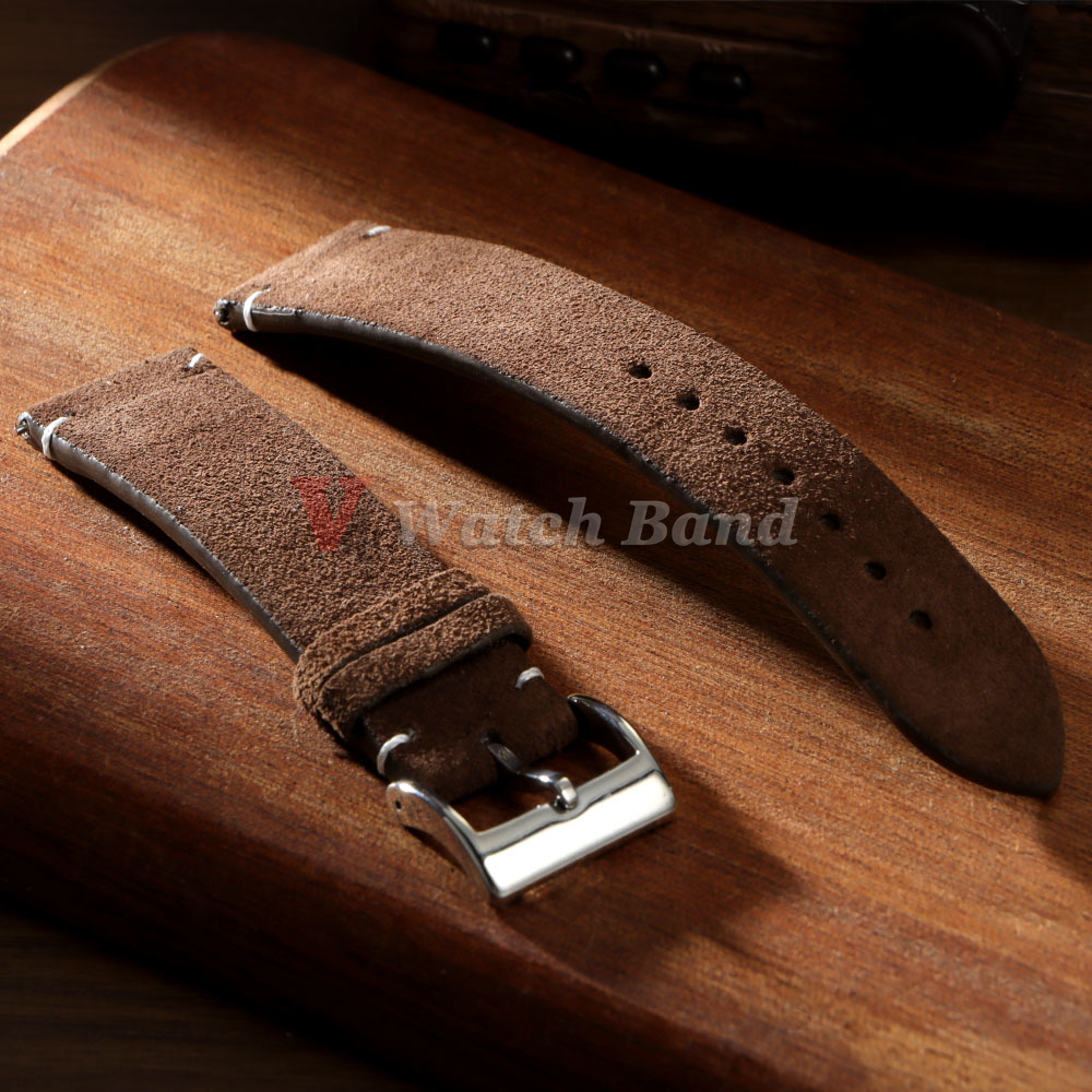 20mm 22mm de alta qualidade ca - Suede Strap Watch avaliação e preço