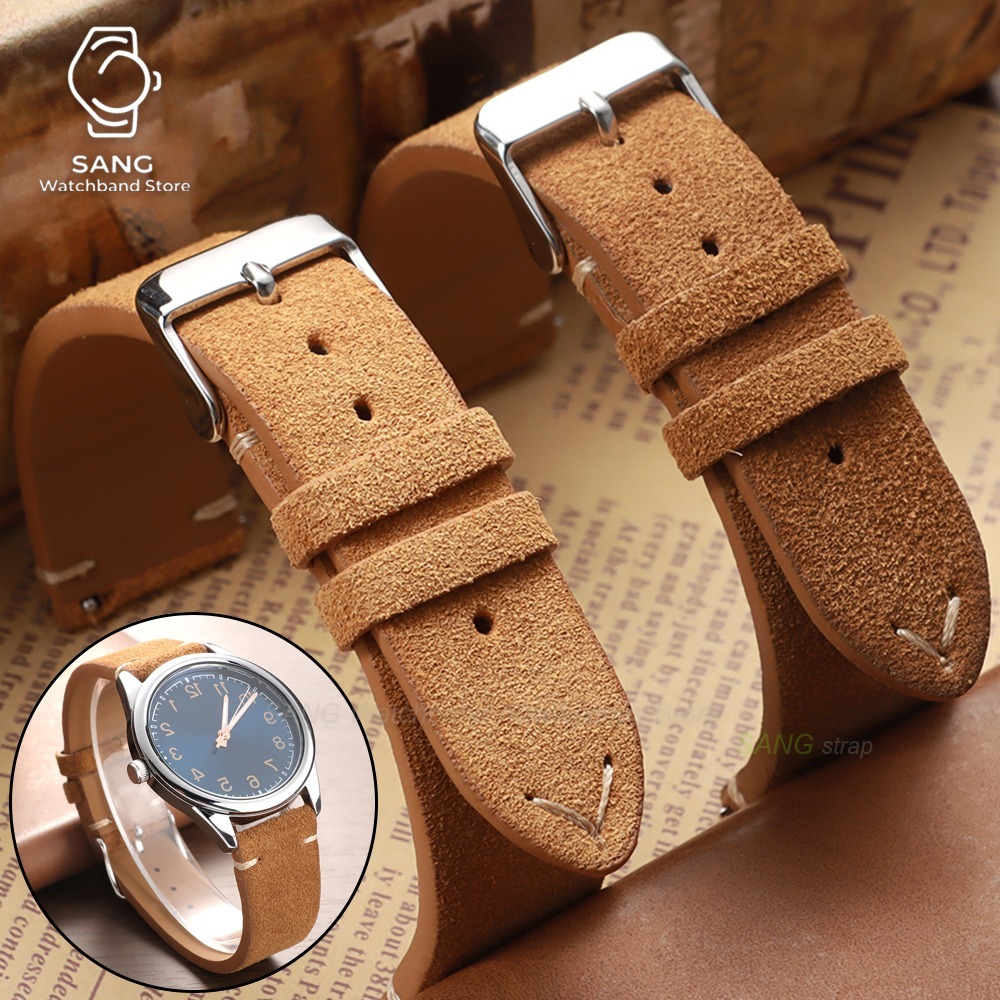 Pulseira de Couro de Suede de  - Suede Strap Watch avaliação e preço