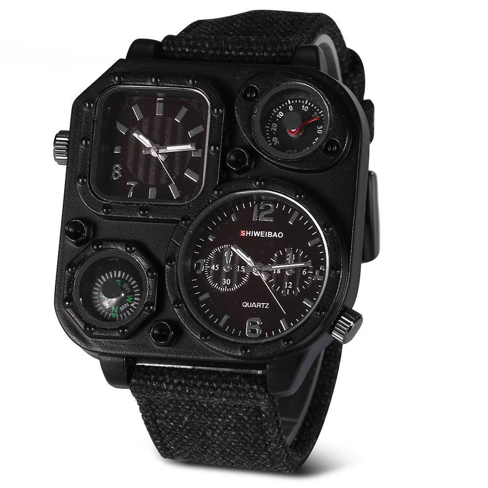 Relógios masculinos de quartzo - Canvas Strap Watch avaliação e preço