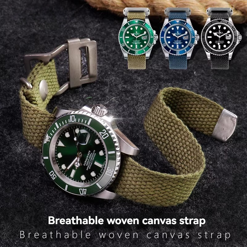 Para Rolex Submariner Verde/Pr - Tropic Strap Vintage avaliação e preço